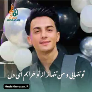 تو تنهایی و من تنهاتر از تو خرابم ای دل از ابوالفضل رحیمی