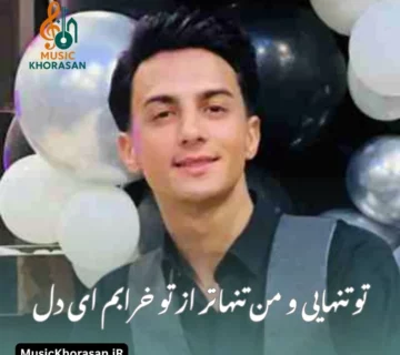 تو تنهایی و من تنهاتر از تو خرابم ای دل از ابوالفضل رحیمی